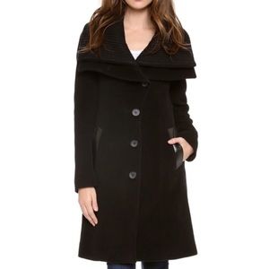 Mackage Coat Mona Wool Cashmere Peplum Jacket